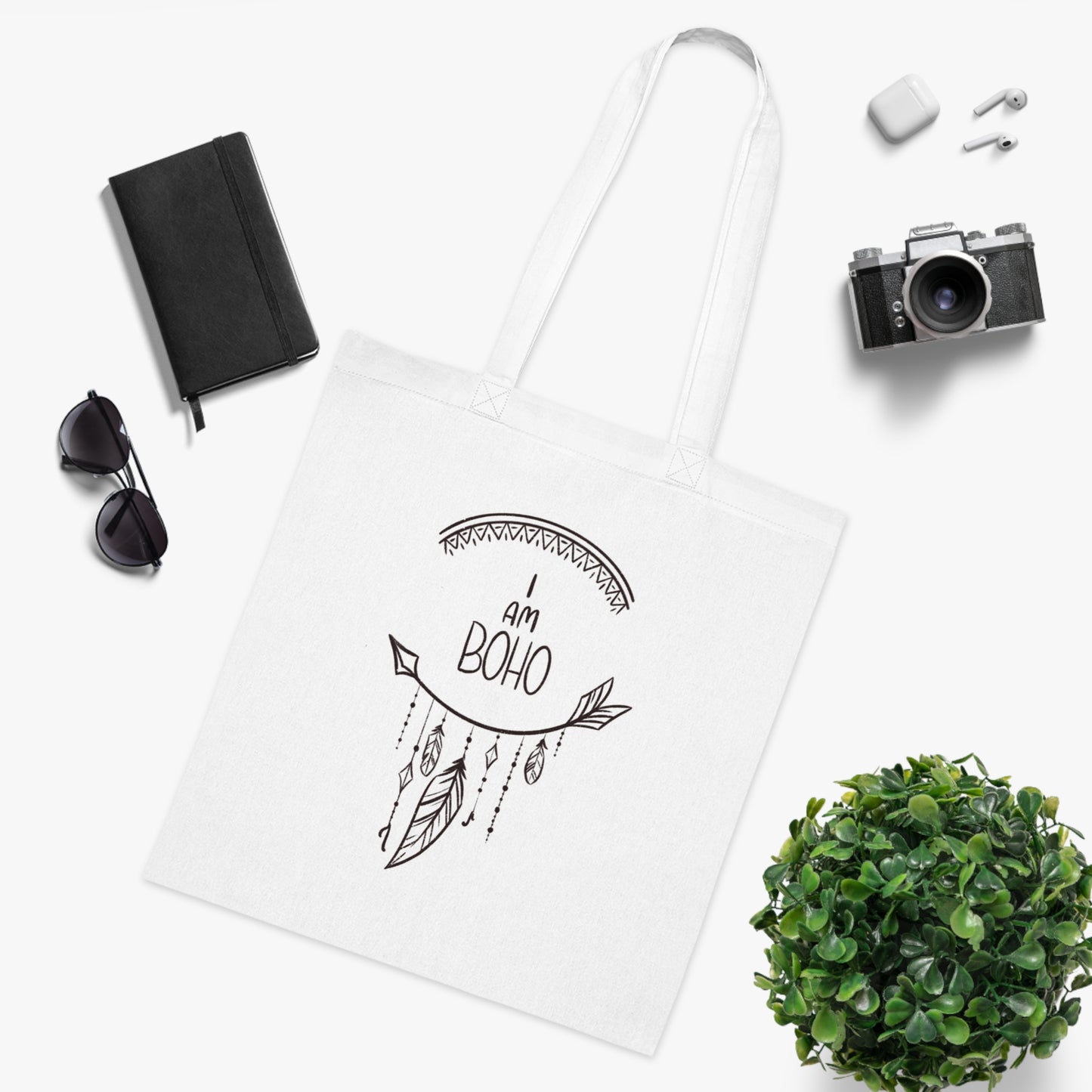 'I AM BOHO' Eco-Friendly Cotton Tote Bag