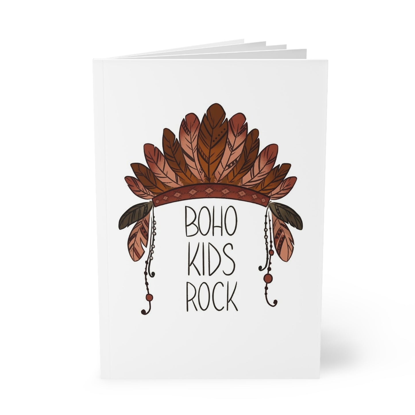 Boho Kids Rock Softcover Notebook | A5 Journal for Creative Minds