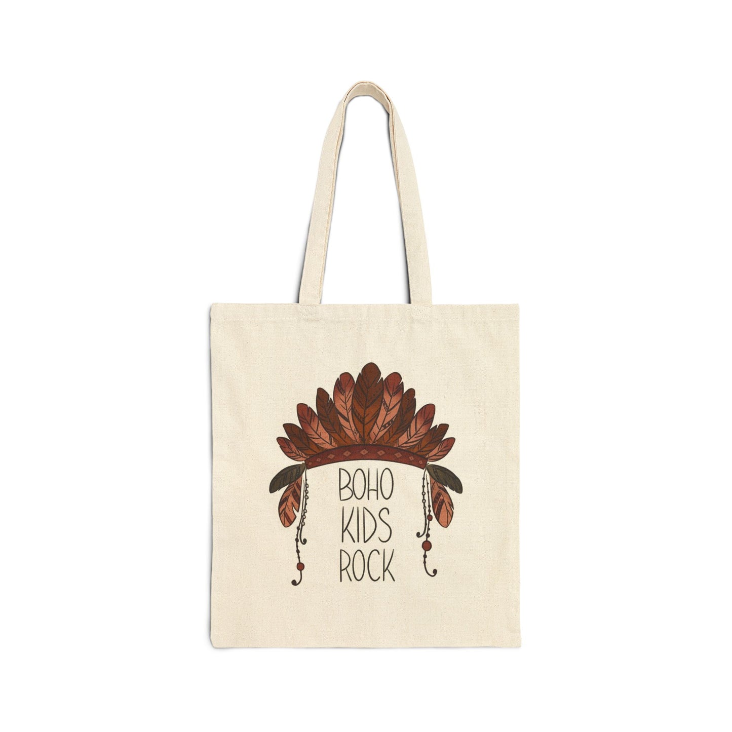 Double sided 'BOHO KIDS ROCK' Canvas Tote