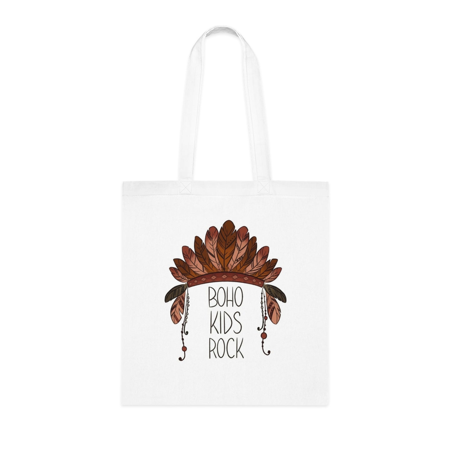 'BOHO KIDS ROCK' Cotton Tote - Eco-Friendly Shopping and Fun