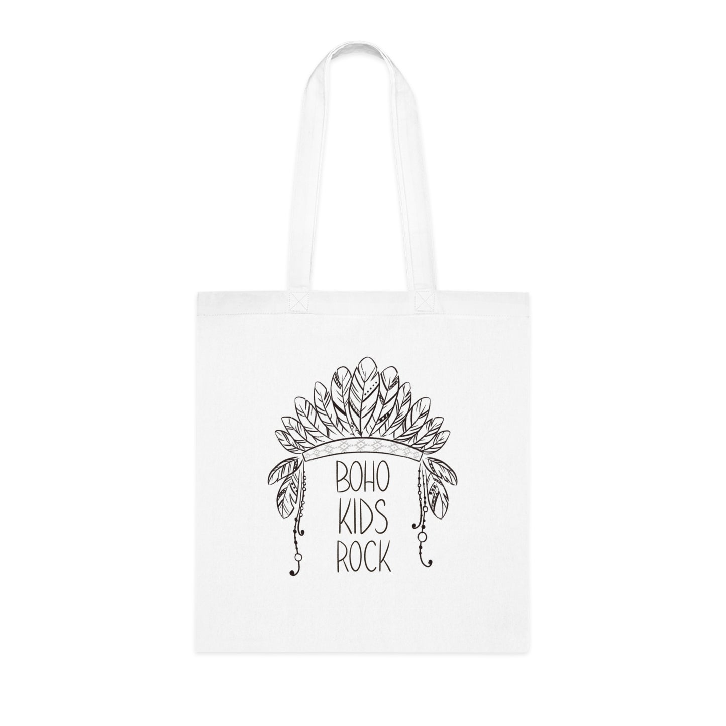 'BOHO KIDS ROCK' Eco-Friendly Cotton Tote Bag