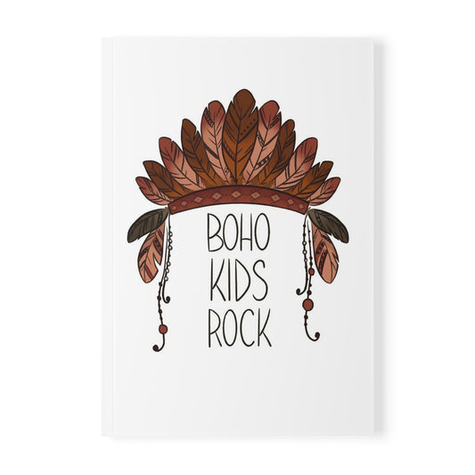 Boho Kids Rock Softcover Notebook | A5 Journal for Creative Minds