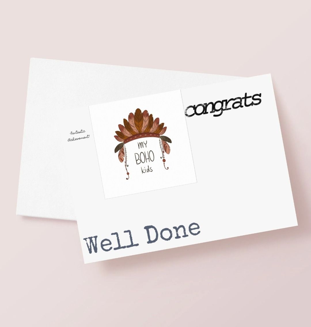 'MY BOHO KIDS' congratulations card